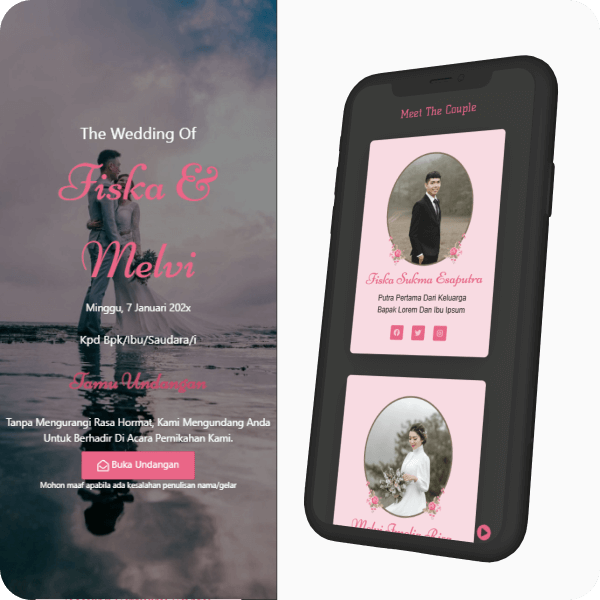 Contoh template undangan digital Lite 01