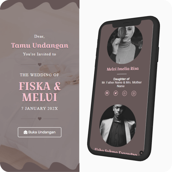 Contoh template undangan digital Lite 03