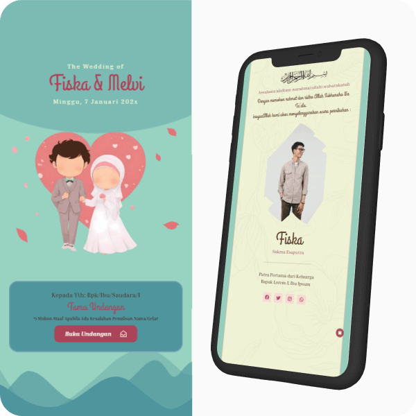 Contoh template undangan digital Lite 05